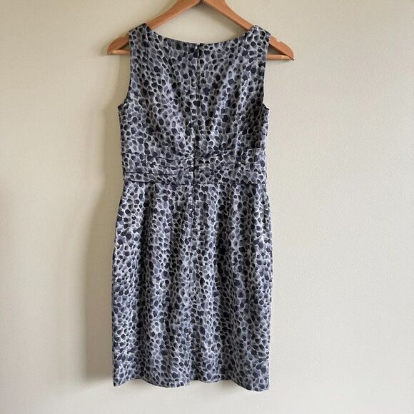 NEW Ann Taylor Stretch Silk Animal Print Sleeveless Draped Dress Size 2 … - Picture 7 of 8